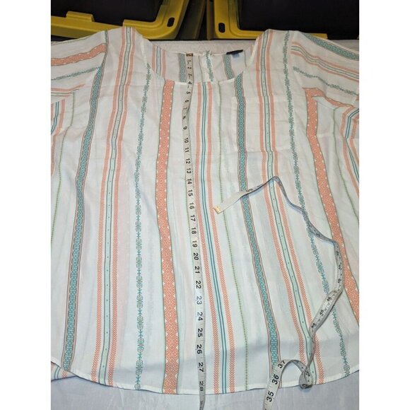 TORRID abbey georgette button back short sleeve blouse size 6 6X Plus Size - Picture 16 of 16